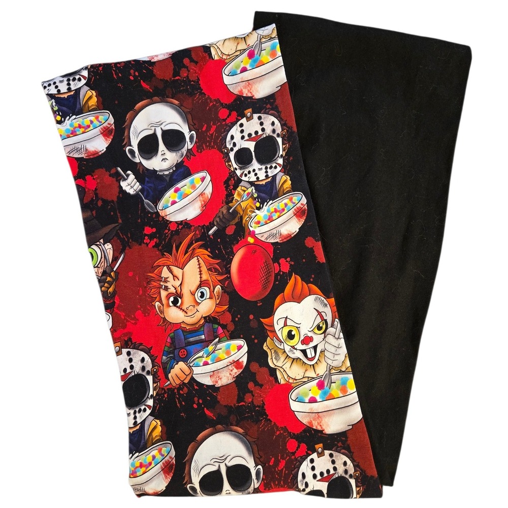 HANDMADE Horror Movie Characters Cereal Killers Chibi‎ Neck Cowl Infinity Scarf